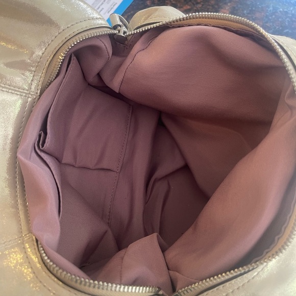 Coach Metallic Biege Shimmering Leather
Maggie Shoulder Bag - Picture 9 of 12